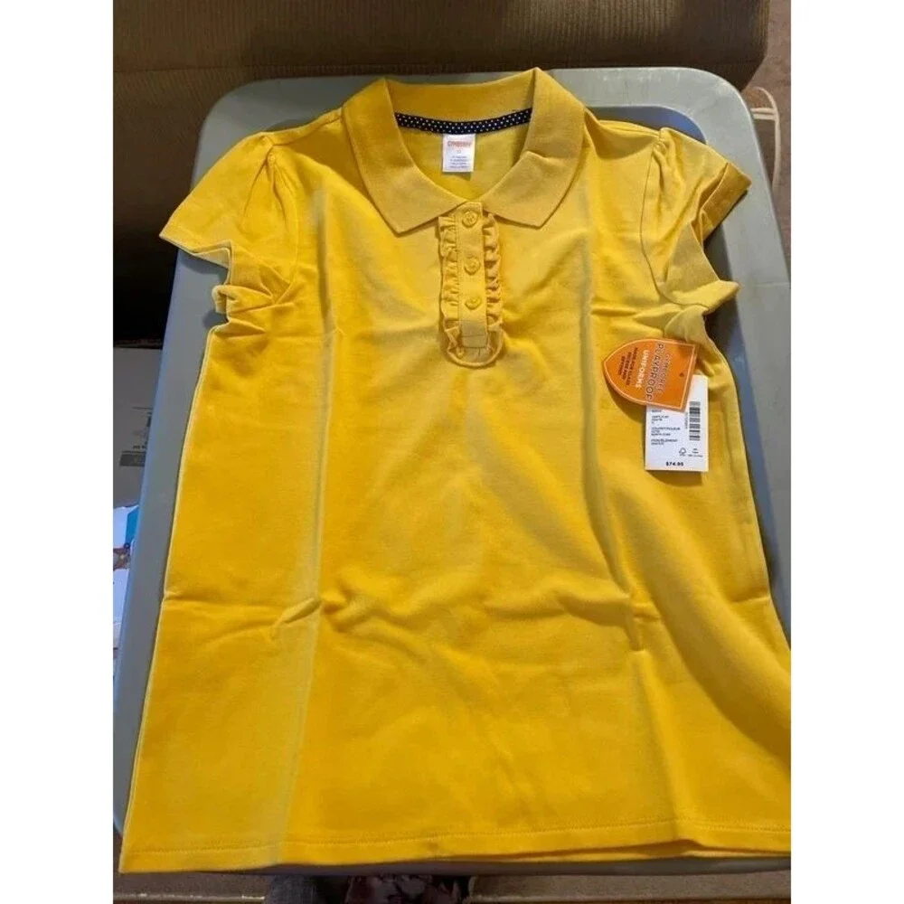 Gymboree Girls size 12 Yellow Polo short sleeve shirt